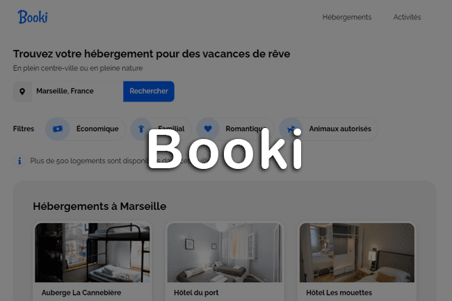 Illustration de mon projet "Booki"