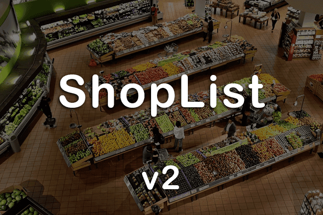 Illustration de mon projet "ShopList V2"