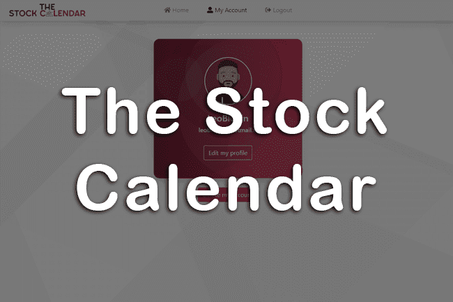 Illustration de mon projet "The Stock Calendar"